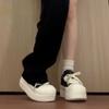 Big head thick-soled muffin autumn and winter new heightening casual versatile sports lightweight board shoes