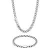 Stainless Steel Round Clasp Curb Cuban Chain Link Jewelry Fashion Hihpop Chain Men's Gold Plated Necklaces