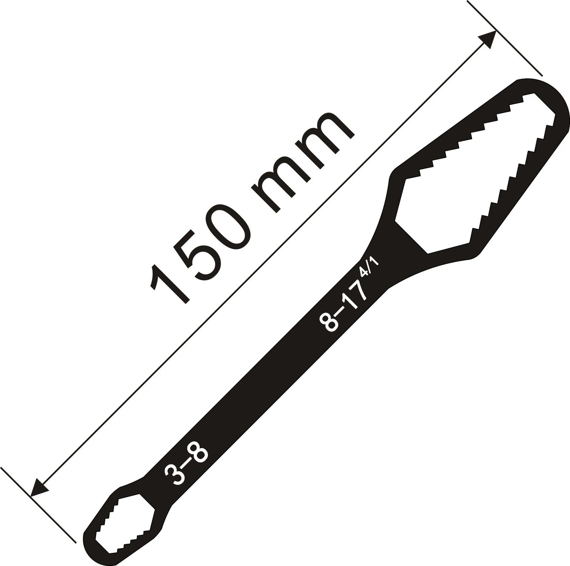 Repair manual tools, universal wrench, adjustable multifunctional wrench, double headed multi-purpose wrench