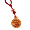 Ethnic Style Gold Sand Cloisonné Goddess of Wealth Pendant Mobile Charm Keyring