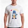 Rex Loves Hanukkah Tshirt Summer Casual Cotton Tee Oversized Streetwear Tops Vintage Graphic Print Loose Fit Short Sleeve