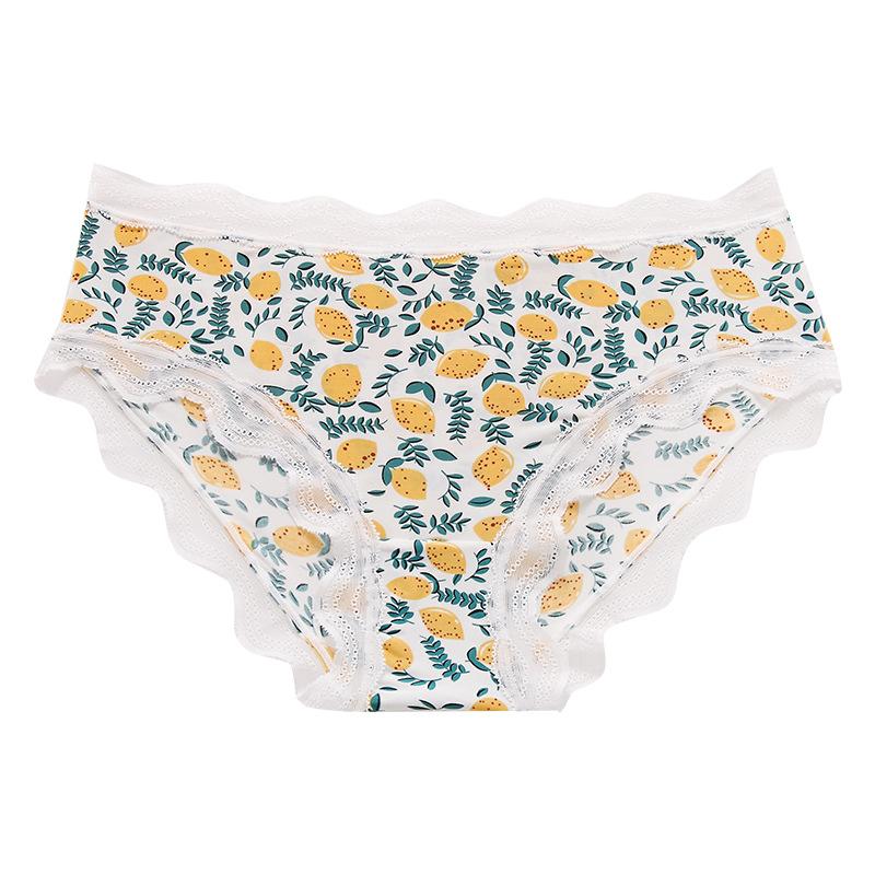 Damen Unterwäsche Bedruckte Slips Atmungsaktiver Komfort Sexy Panties Passend 50 kg bis 100 kg