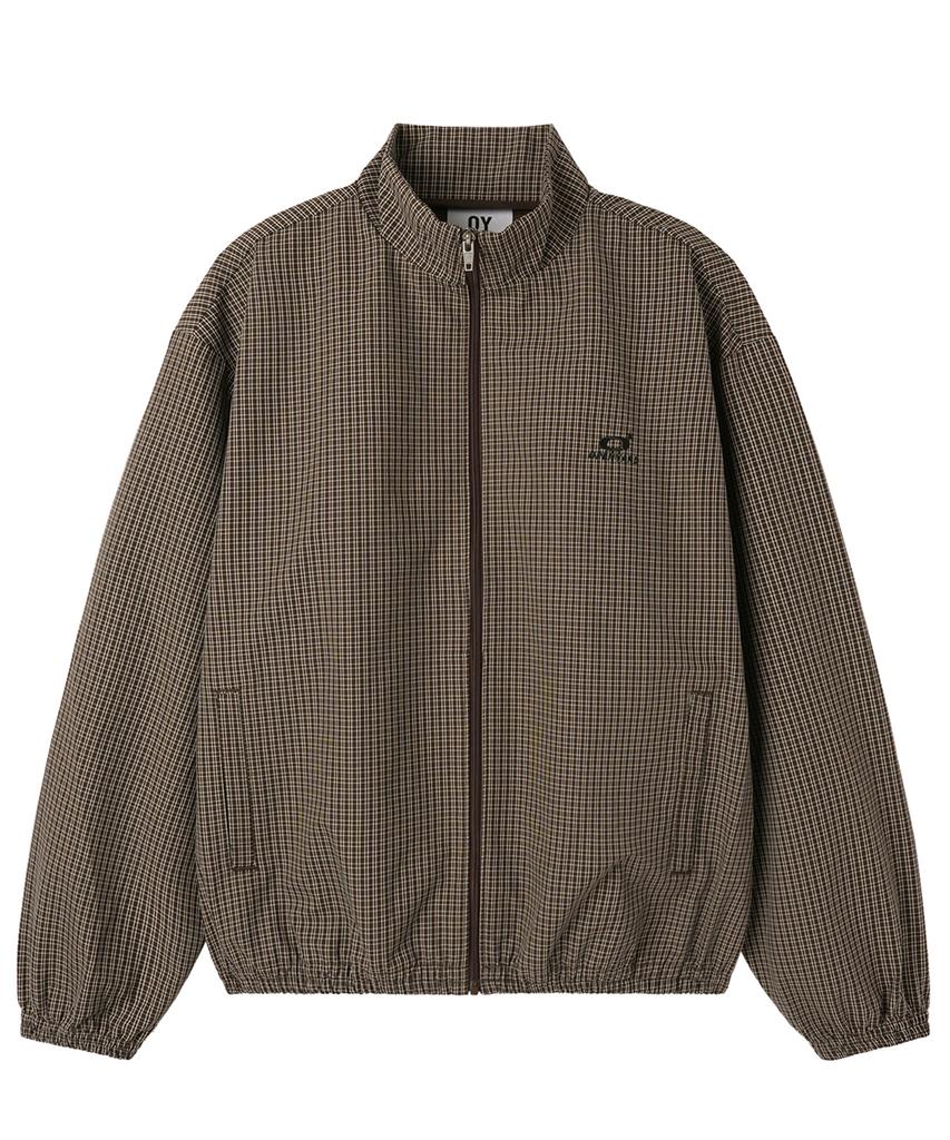 Offener Hof(Oy) O Logo Check Trainingsjacke - Braun