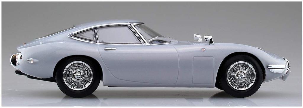 Aoshima Bunka Kyozai Scale The Snap Kit Series Toyota 2000GT Thunder Silver Metallic Plastic Model Kit 05C 1/32 Pre-Colored