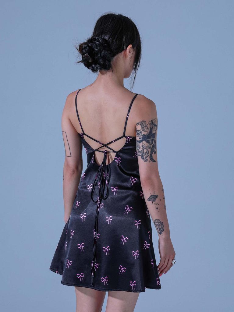 Dilettantism Blue Ribbon Mini Dress