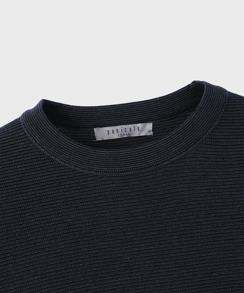 PANICALE Dot Pattern Crewneck Cotton Sweater [2 Colors]