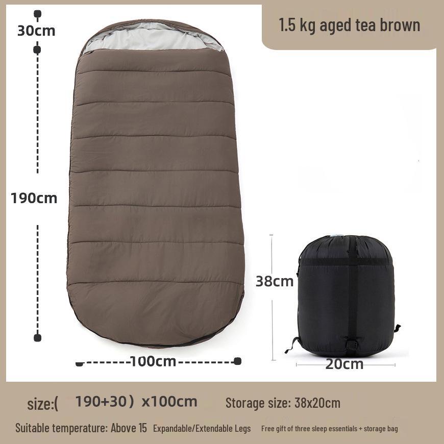 

Outdoor Camping Sleeping Bag - Portable, Thickened, Warm, and Cold-Protection for Winter and All Seasons