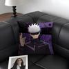 J-Jujutsu Kaisenn Go-Jo Satoru Cushion Cover Natural Linen Organic Fabric Double-Sided Printing Sofa Home Decor Gift Pillow Case