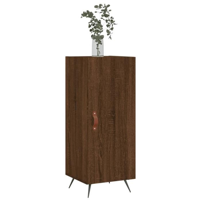 VidaXL Buffet Chêne marron 34,5x34x90 cm Bois d'ingénierie 828515