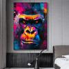 Abstrakter Graffiti Löwe Adler Wolf Tiger Buntes Tier Poster Druck Leinwandbild Wandkunst Bild für Wohnzimmer Heimdekoration