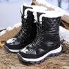 New outdoor snow boots plus fleece women's winter warm sports shoes waterproof cotton boots hiking boots C1259