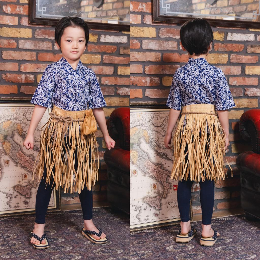 Clearstone Urashima Taro Japanese Costume for Blue Halloween, Boys, 120cm,