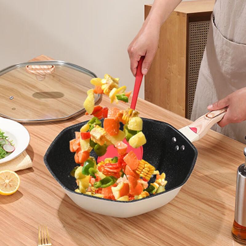 Yibo Peiluo Octagonal Wrought Iron Non-stick Wok