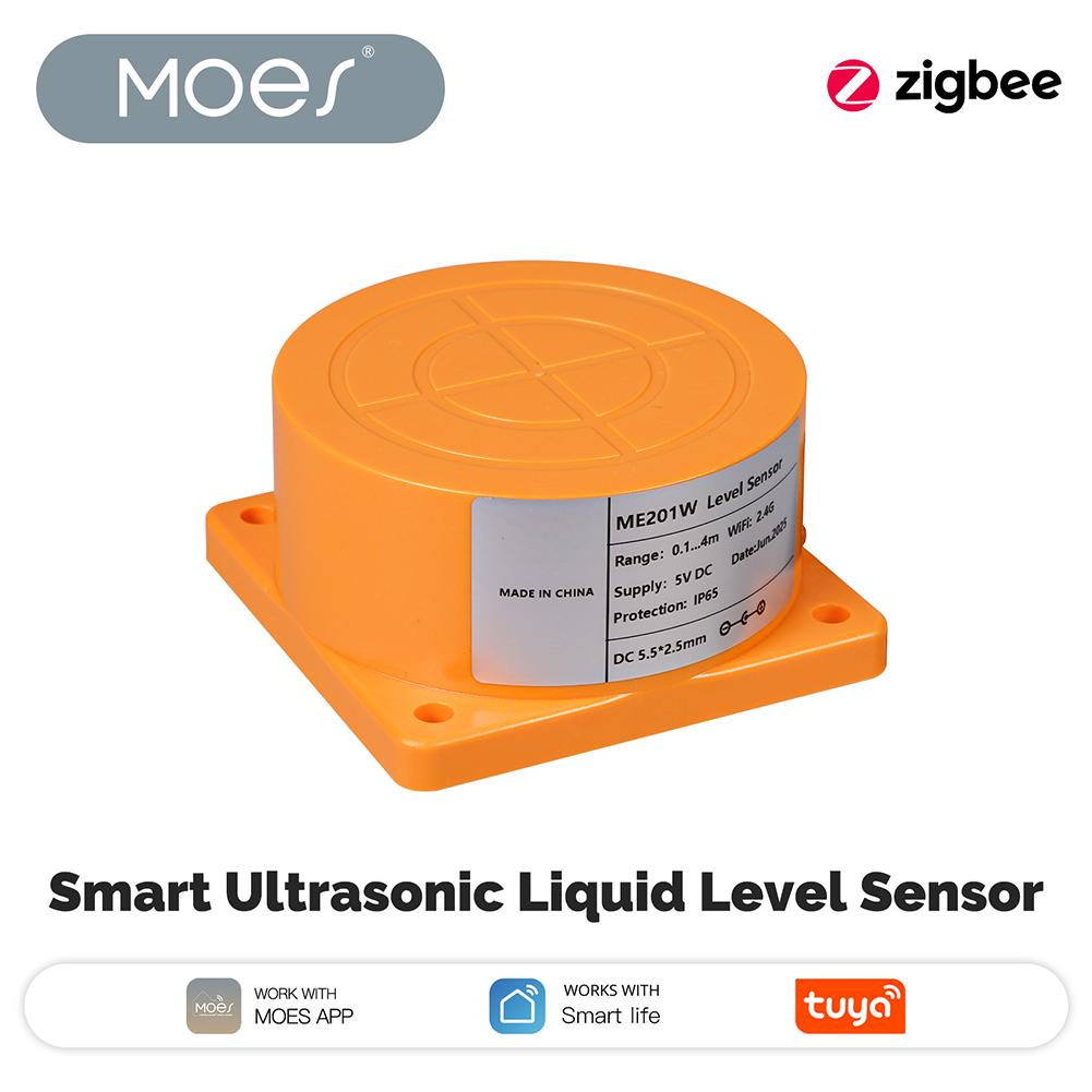 

Уведомление об аварии в реальном времени Ультразвуковой датчик уровня воды IP65 Водонепроницаемый Беспроводной датчик уровня воды в резервуаре для умного дома