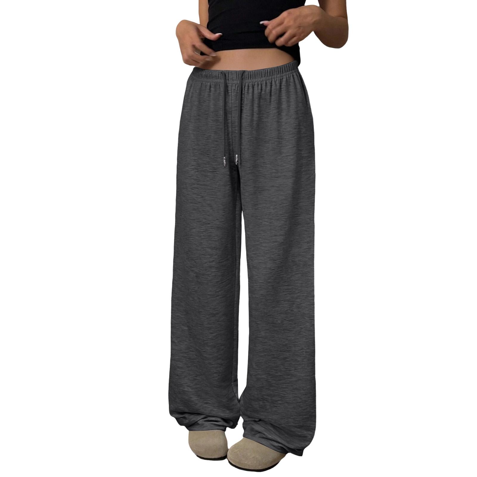 

Women s Wide-leg Athletic Pants, Loose Straight-leg Casual Pants, Athletic Jogging Pants M