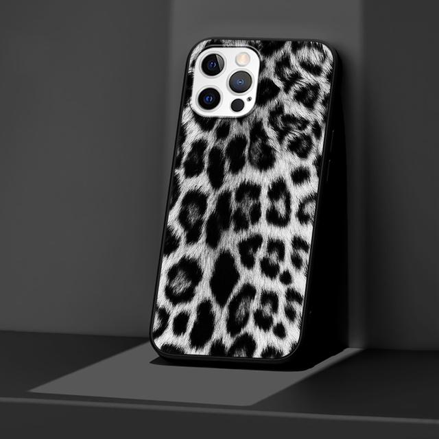 

Чехол с леопардовым принтом для Apple Iphone 14 11 13 12 Pro Max Xr 7 8 +Se 2020 Xs 6 6s Plus 5 5S модный черный силиконовый чехол для телефона iPhone 13 Pro Max