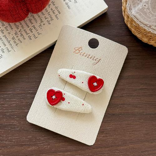 Autumn and Winter Lace Embroidery Bow Children's Hairpin Cute Girl Hair Ring Head Rope Girl Headdress Hair Accessories