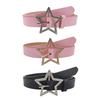 Millennial Dopamine Pink Y2K Star Waist Belt for Women