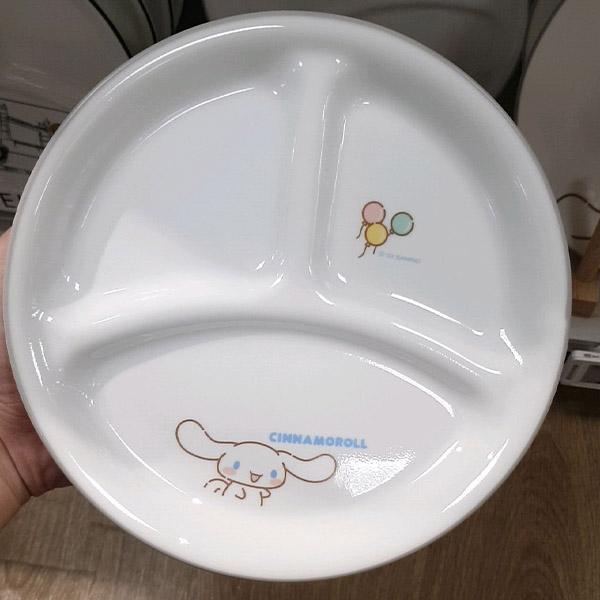 Corelle Cinnamoroll 3-Section Divided Side Dish Plate Small 21.6cm One thing
