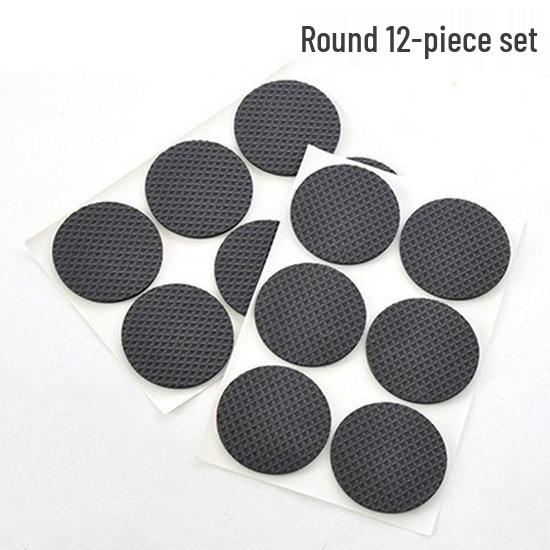 Round Thickened Shock-Absorbing Non-Slip Silicone Foot Pad for Table and Chair