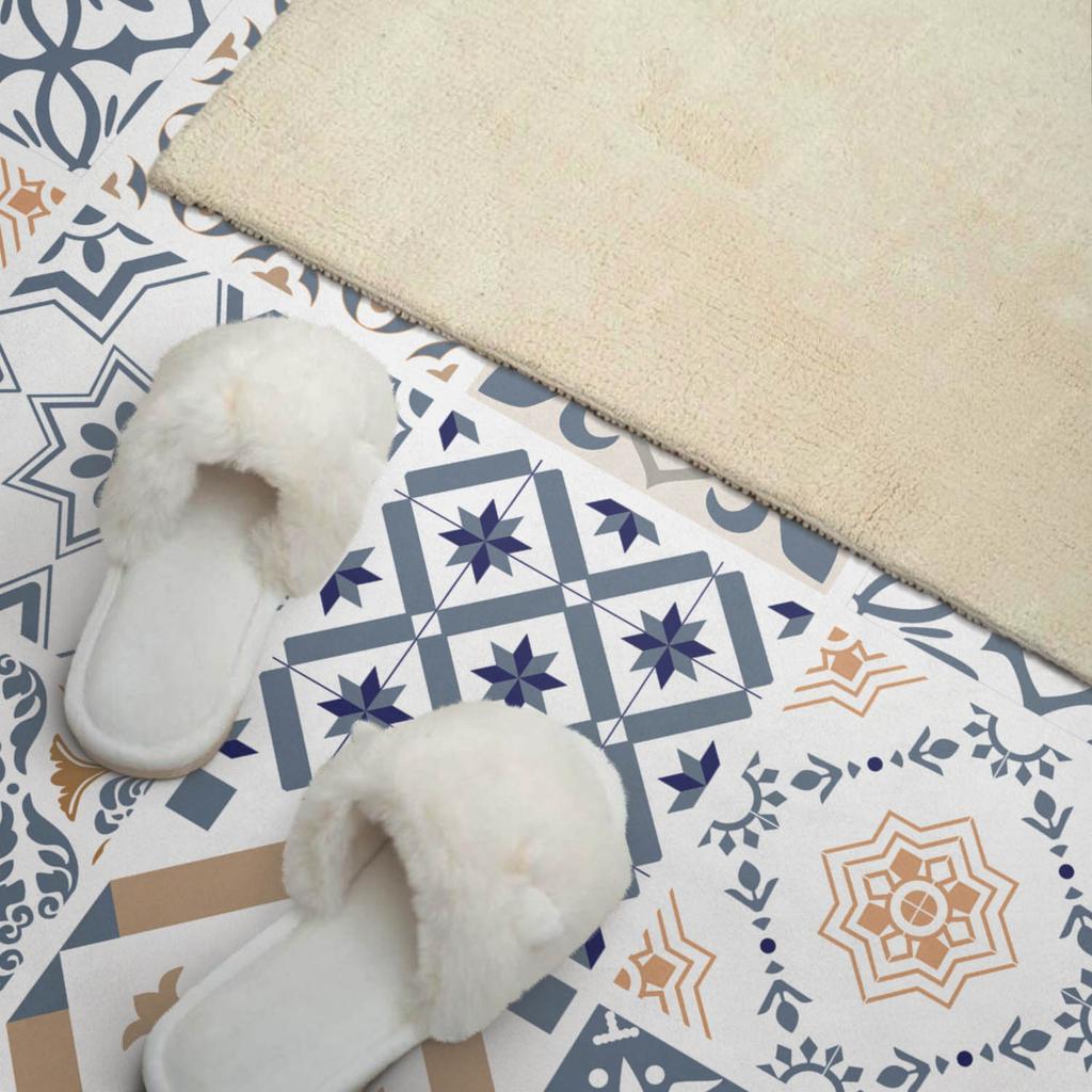 Self-Adhesive Vinyl Panel With Print 120x60 cm Checkered Mosaic Patterns