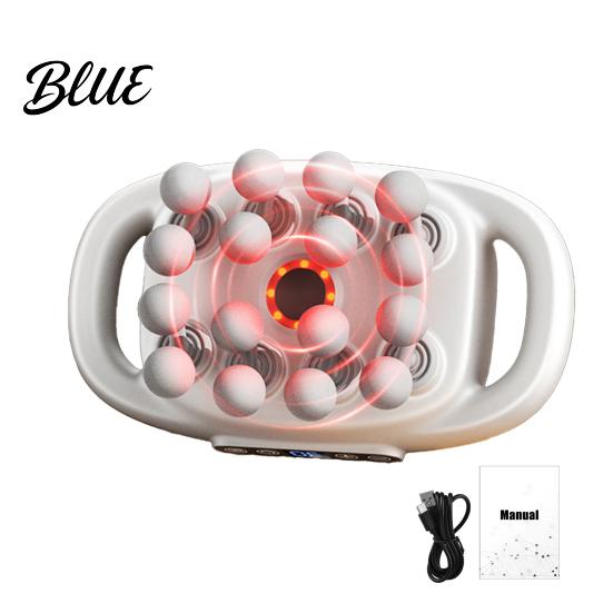 Deep Tissue Massage Roller Multi-Head Muscle Massager for Back Legs And Waist Dual-mode Kneading with Adjustable Intensity Professional Handheld