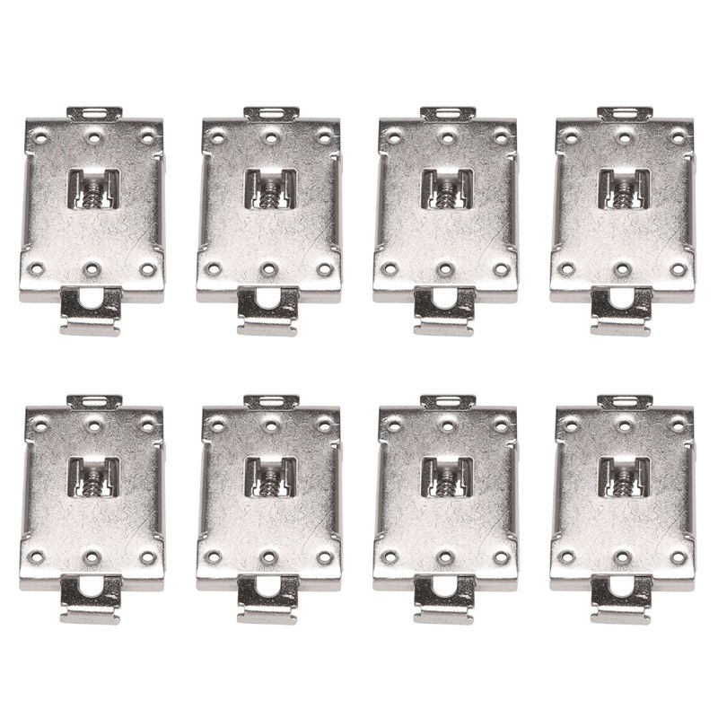 

CYCLI-8X DIN Rail Mount Bracket Equipment Rack G3NE G3NA Electrical For SSR R99-12 Fins серебряный