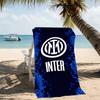 Beach Towel with FC Inter Milan logo Pattern - soft,absorbent,machine washable Lightweight&Modern,swimming,Travel Essentials