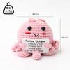 Hand-Woven Crochet Doll Positive Energy Potato Funny Vegetables Fruits Toy Emotion Expression Gift Pocket Hug Knitting Ornaments