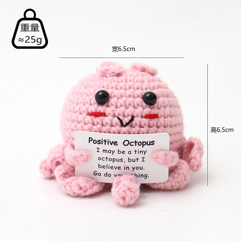 Hand-Woven Crochet Doll Positive Energy Potato Funny Vegetables Fruits Toy Emotion Expression Gift Pocket Hug Knitting Ornaments