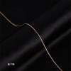 Titanium Steel Necklace Women'S O-Chain Lip Chain Plated Real Gold 18K Non-Fading Collarbone Chain Neck Chain Plain Chain