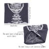 Men Women Cashmere Thickened Winter Neckerchief Halloween Party Skull Face Towel Windproof Neck Gaiter Cover Fashion Warm Scarf