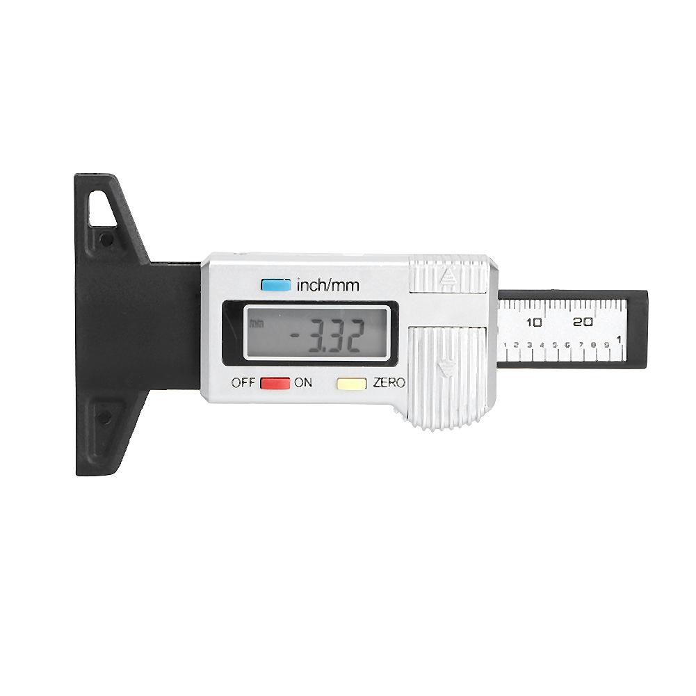 

Wheel Thread Depth Gauge 0~25.4mm1in Car Tyre Thread Depth Meter for Multiple PurposeWhite белый