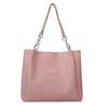 Trend PU Leather Tote Bag Large Capacity Multicolor Underarm Bag Comfortable Hand Bucket Bag Shopping