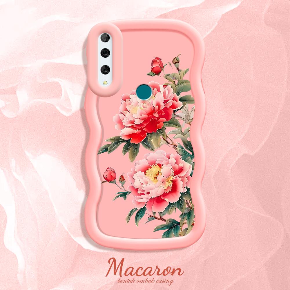 

Окрашенный узор Big Wave Edge Мягкий силиконовый материал Macaron чехол для телефона противоударный защитный резиновый чехол для iPhone Huawei Honor Infinix Tecno Honor X8B розовый