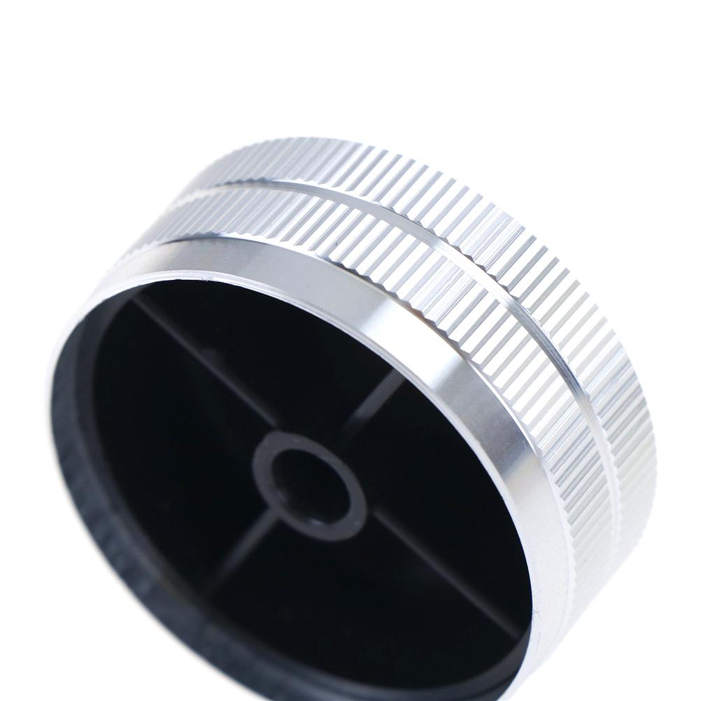 1Pcs High Quality Aluminum Potentiometer Knob Cap Dia 40mm Volume Control Knob Aluminum Knob Audio Knob Switch Caps Silver Color
