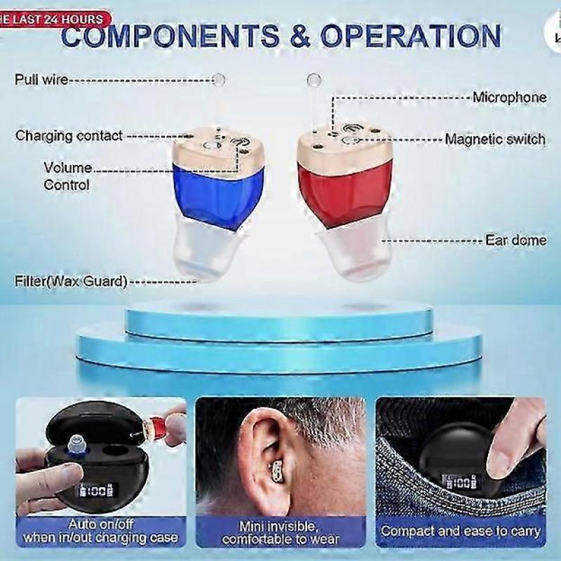 Rechargeable ITE Hearing Aids for Severe Hearing Loss - Discreet & Effective