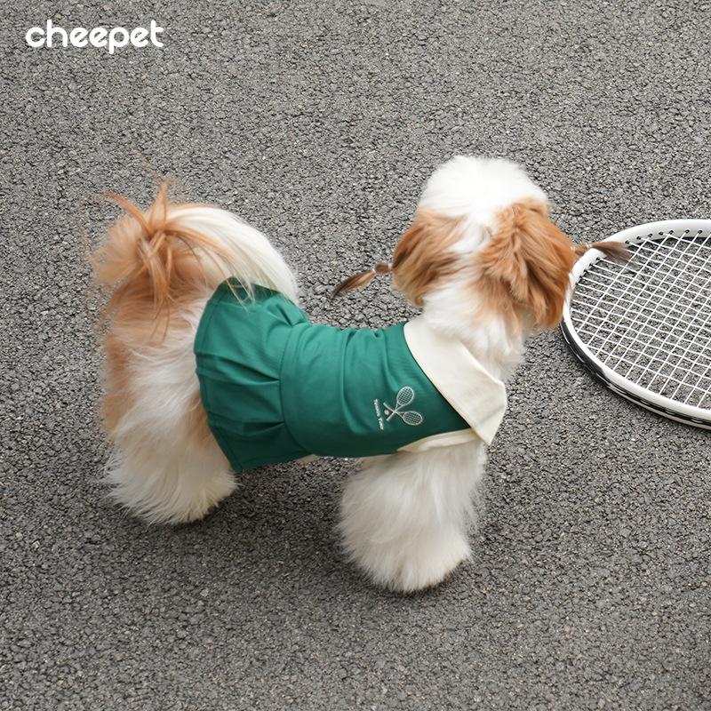 Dog Tennis Sports Dress Clothing Pet Summer Clothing Sweet Cute Sleeveless Dog Clothing