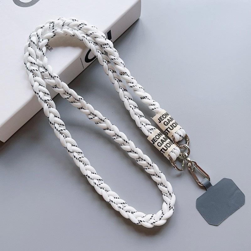 Braided Crossbody Mobile Phone Lanyard for Outdoor Mountaineering - Unisex Shoulder Strap Pendant.