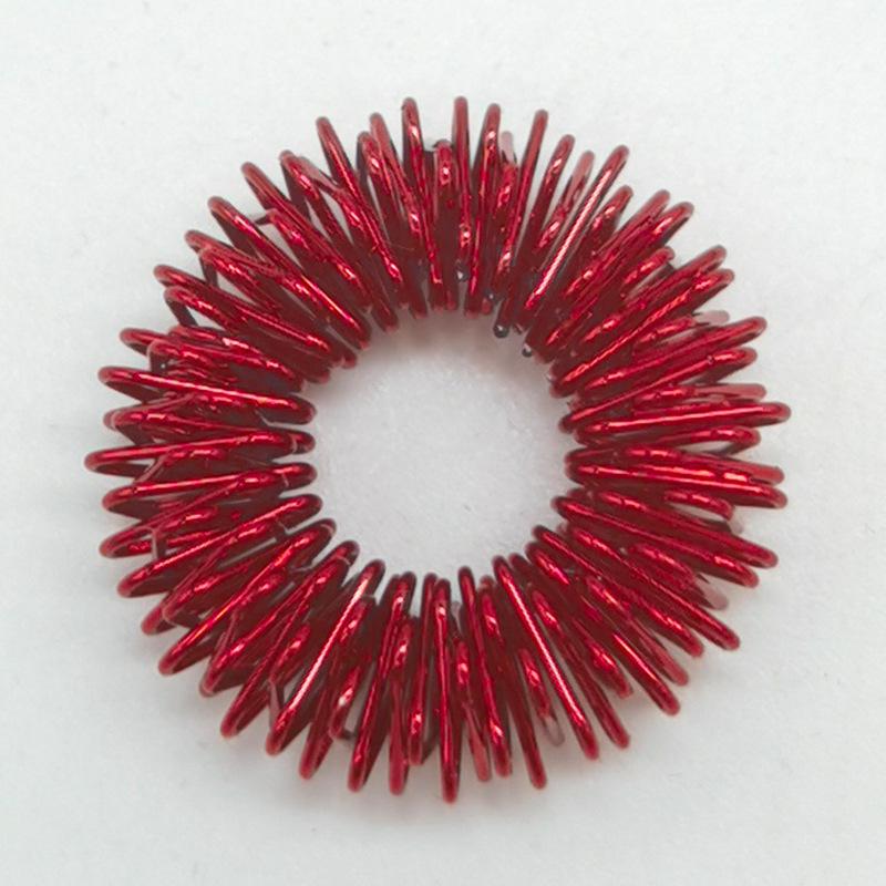 

Цветное мини-кольцо-массажер для пальцев - Игрушка для снятия стресса и декомпрессии красный