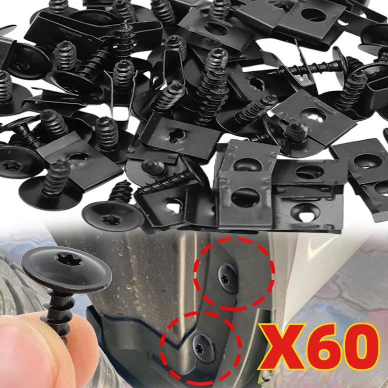 

Mixed Car Motorcycles Metal Screw Tapping Fastener Clip U-Type Clip with Screw Anti-rust Protection Clip Screw Buckle Iron Sheet