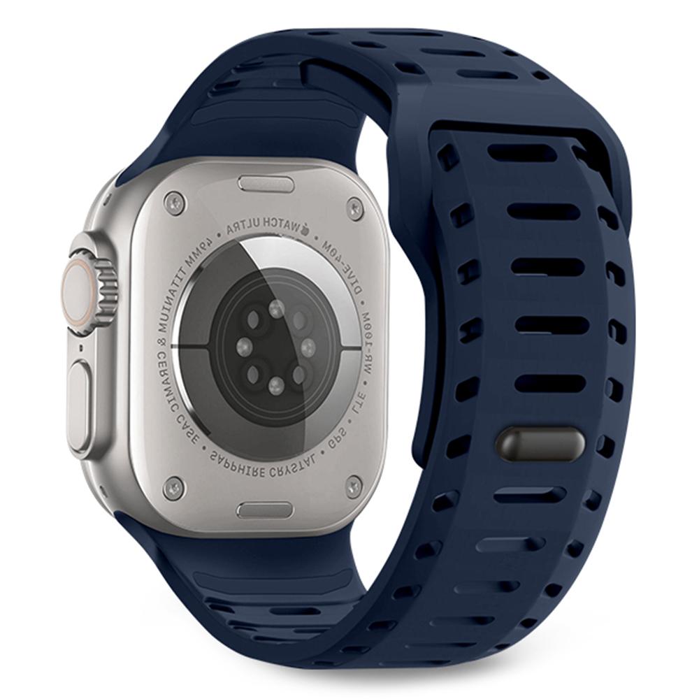 Silicone Band for Apple Watch Series 10 Ultra 9 8 7 SE 6 5 4 3 2 1 46mm 49mm 45mm 44mm 42mm Adjustable Watch Strap