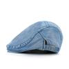 Personality Versatile Simple Denim Outdoor Short Eaves Beret