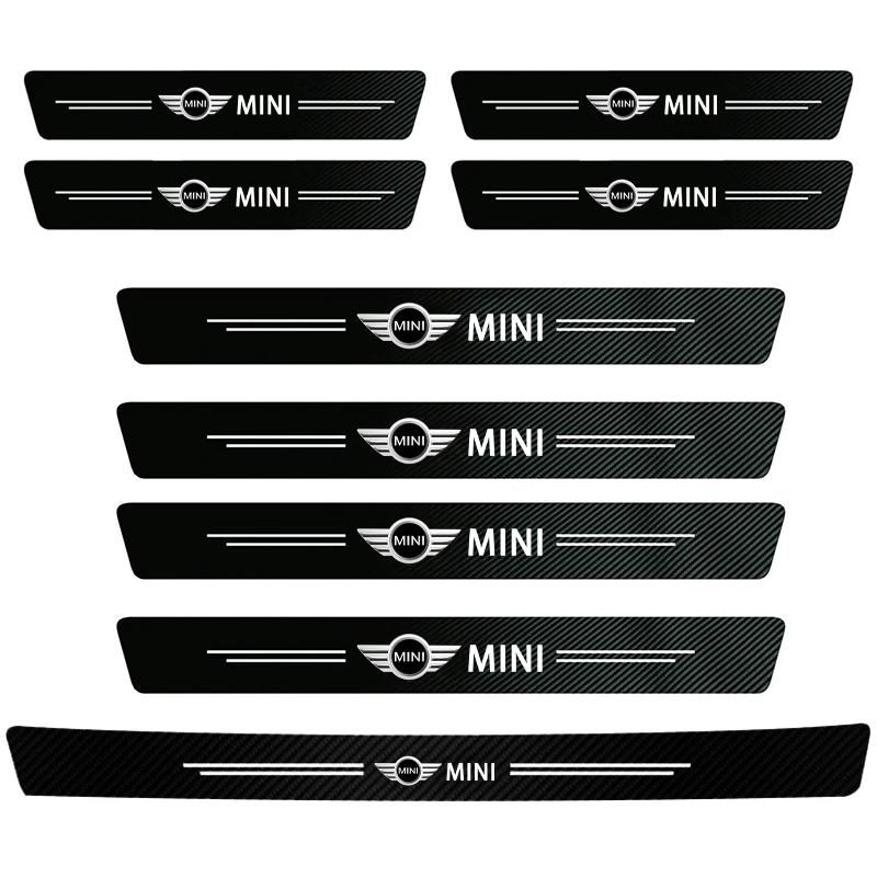 Tira Protectora para Umbral de Coche MINI Anti-Paso Pegatina Protectora de Cuero Para MINI Cooper R56 F56 R50 JCW WORKS Cabrio Aceman Countryman ksgbw33