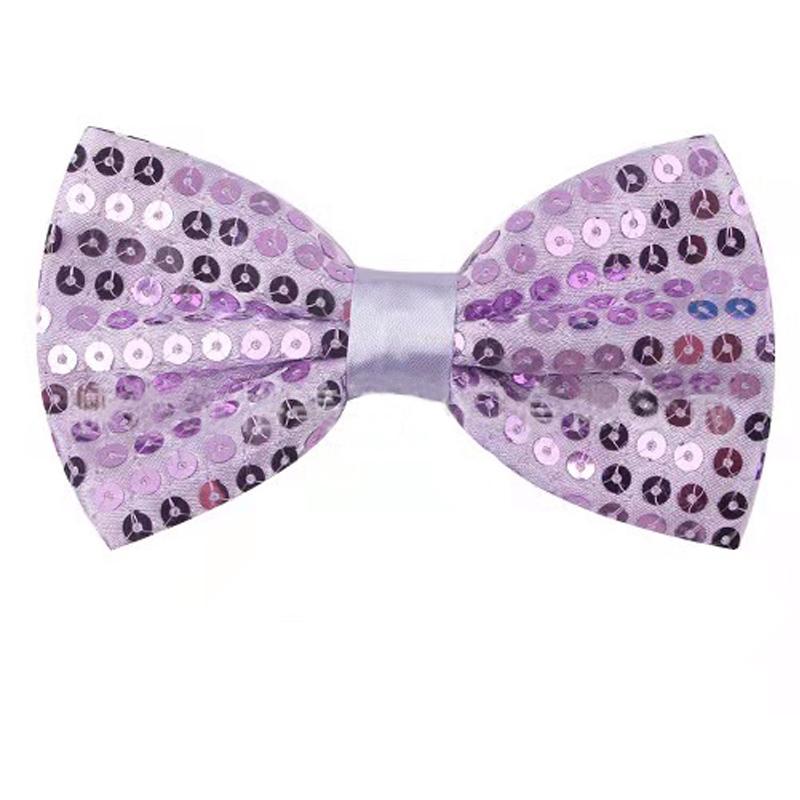 Nœud Papillon à Sequins Cravate de Scène Pour Homme Femme Mode Danse d'Équipe Nœud à Sequins Coloré Fête Brillant Sequins Nœud Papillon