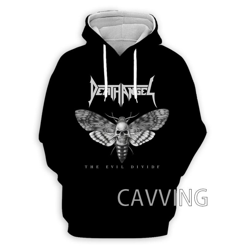Death Angel Band 3D Gedruckte Hoodies Kapuzenpullover Harajuku Hoodie Pullover HIP HOP Oberteile Kleidung für Damen/Herren 4XL gray