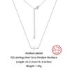 Effie Queen 925 Sterling Silber Texturiertes Kreuzketten-Choker-Halsband für Damen Einfache Geometrische Kreuz-Anhänger Feiner Schmuck SC96