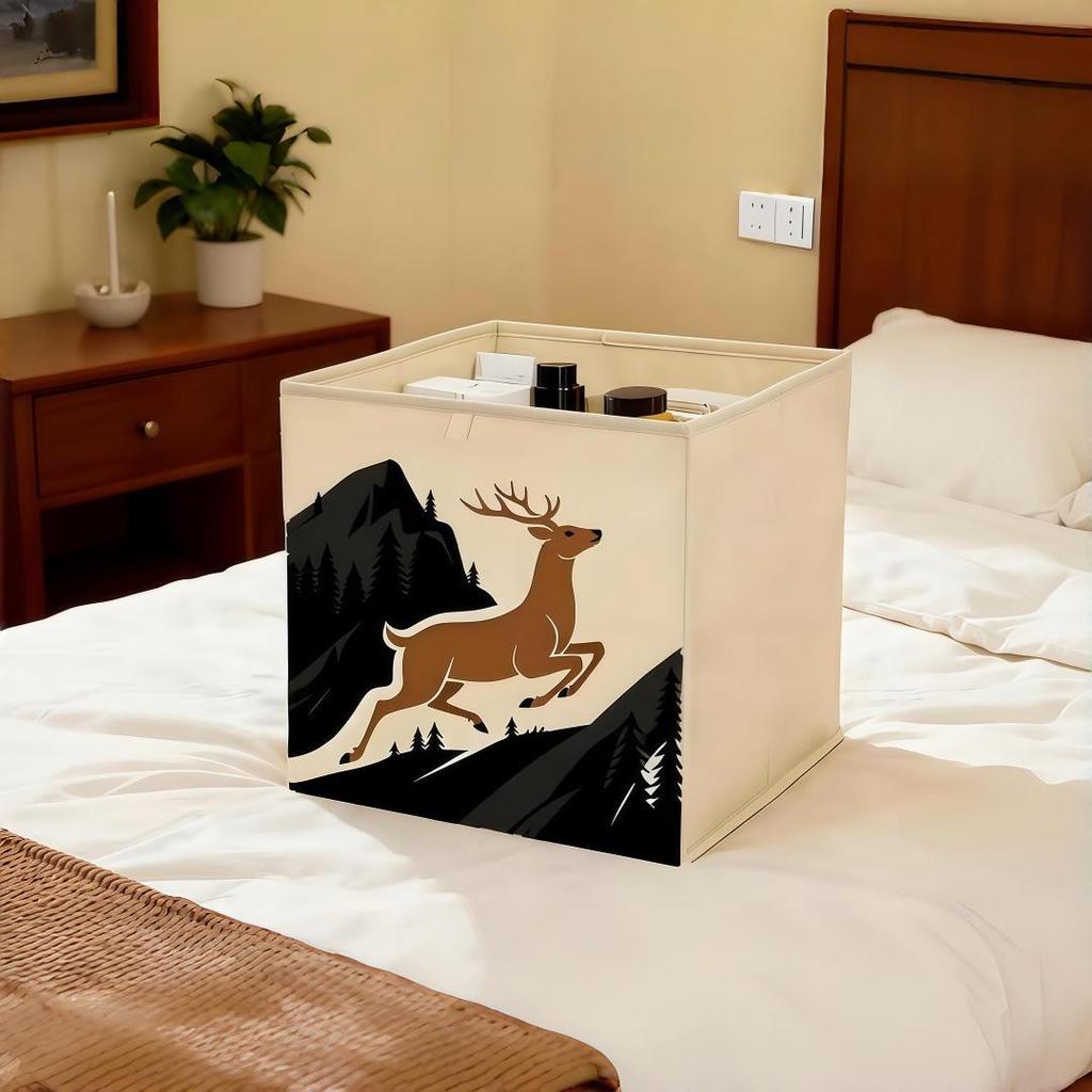 Aufbewahrungskorb aus geflochtenem Imitationsrattan für Spielzeug, Kleidung und Haushaltsgegenstände