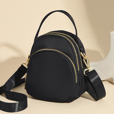 Borsa Casual in Nylon da Donna a Spalla Singola Borsa a Tracolla Moda Tutto-in-uno Porta Monete Telefono Borsa Tote Leggera