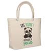Beach Bag - PLANETEE - Anaïs Don't Touch Panda - Cotton - Large Capacity - Printed In France
